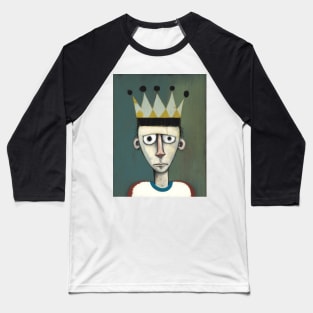 Footballer In A Crown Baseball T-Shirt